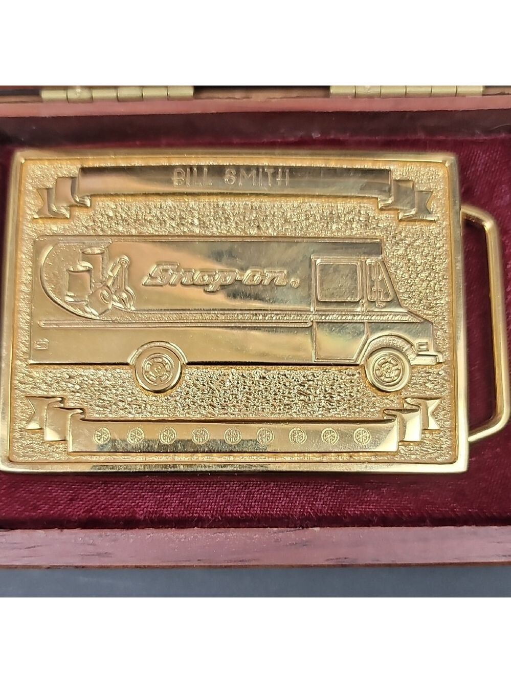 Snap On Tools Collectable Dealer Only 23K GOLD PLATED Award Belt Buckle